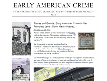Tablet Screenshot of earlyamericancrime.com